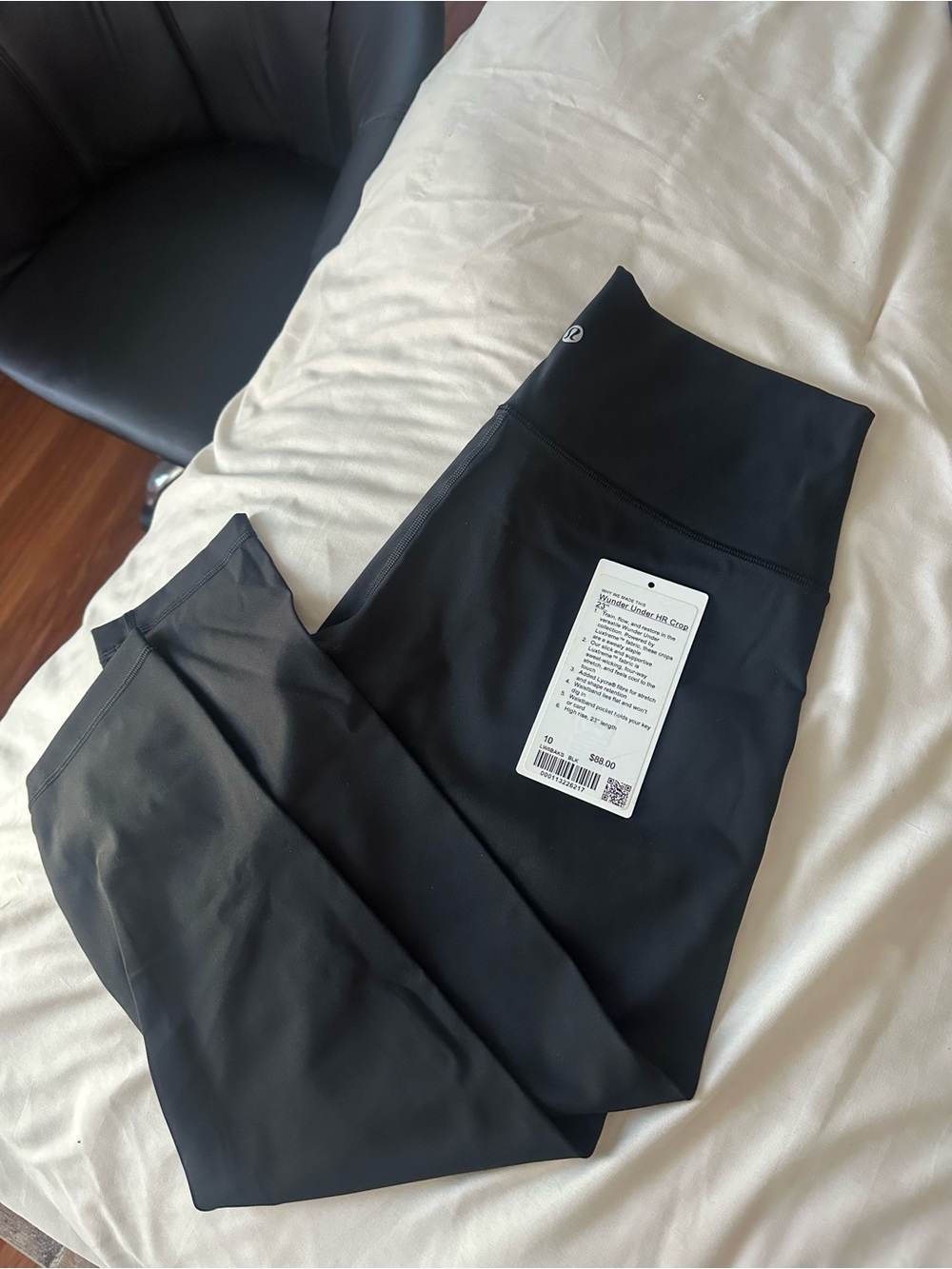 lululemon athletica Black Wunder Under HR Crop 23"